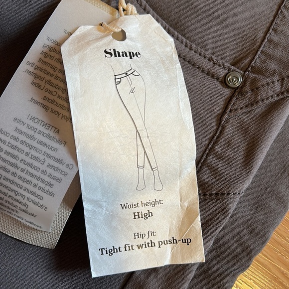 Cream Shape Fit Lani Skinny Twill Pants, Grey, Size 27, NWT - Picture 3 of 7